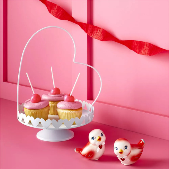 Target Ceramic Love Birds Set of Two Looking Up and Straight Spritz Valentines - Picture 2 of 9